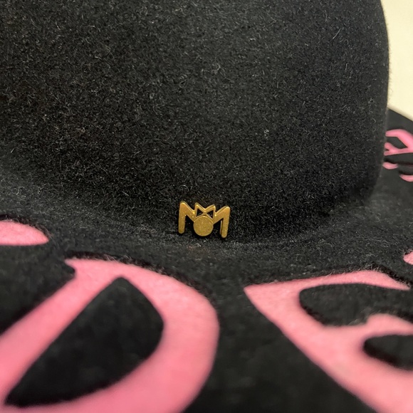 NWT-Mimime Paris Women’s Rabbit Fur Felt Hat with Cut-Outs-Hand Made in France - Picture 3 of 10